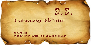 Drahovszky Dániel névjegykártya