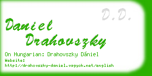daniel drahovszky business card